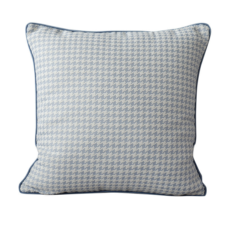 Haven – Luxe Oranje Houndstooth Kussen Modern Minimalistisch Scandinavisch Sofa Kussen Ontwerpers Kussen