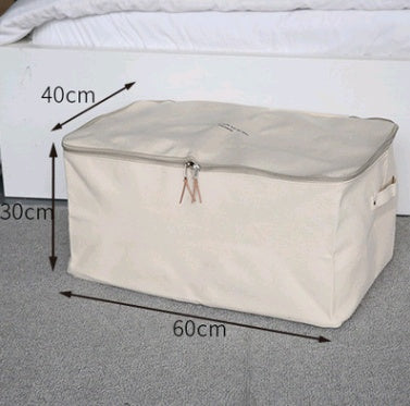 Alaric – Dikke Canvas Opbergdoos voor Kleding met Rits en Deksel