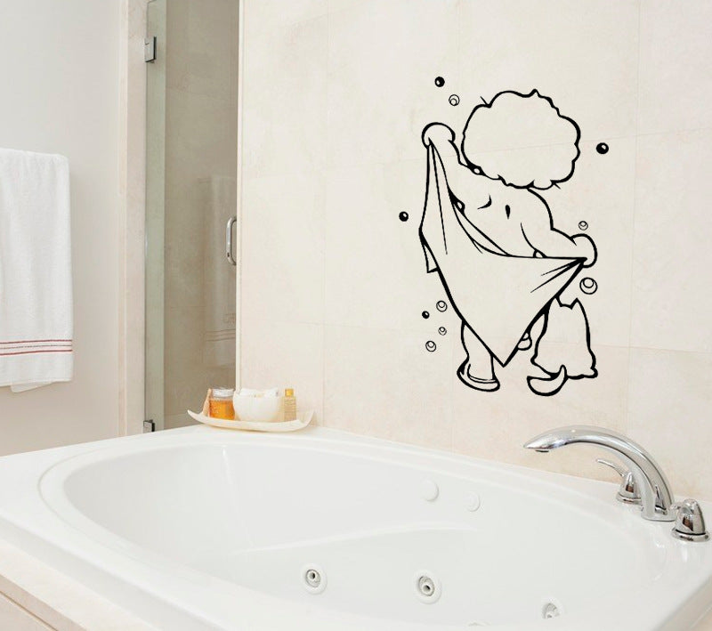Lumen – Gegraveerde Wandsticker voor de Badkamer
