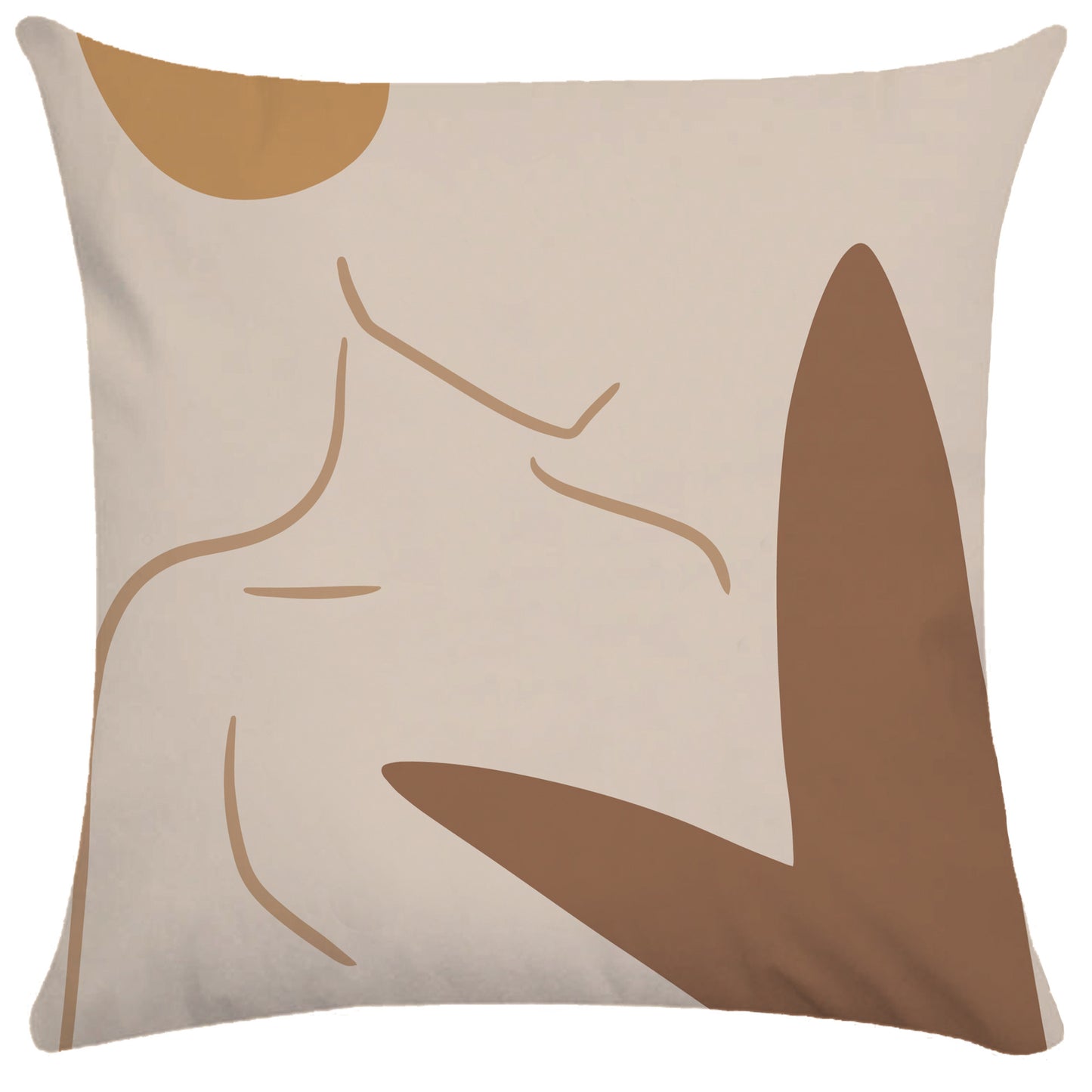 Sienna – Abstracte Vrouwelijke Kussenhoes