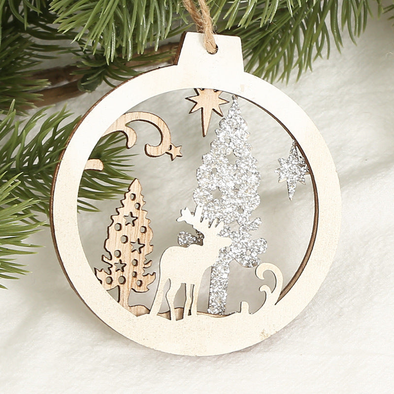Aurelius – Creatieve Kerstdecoratieve Houten Hangdecoratie