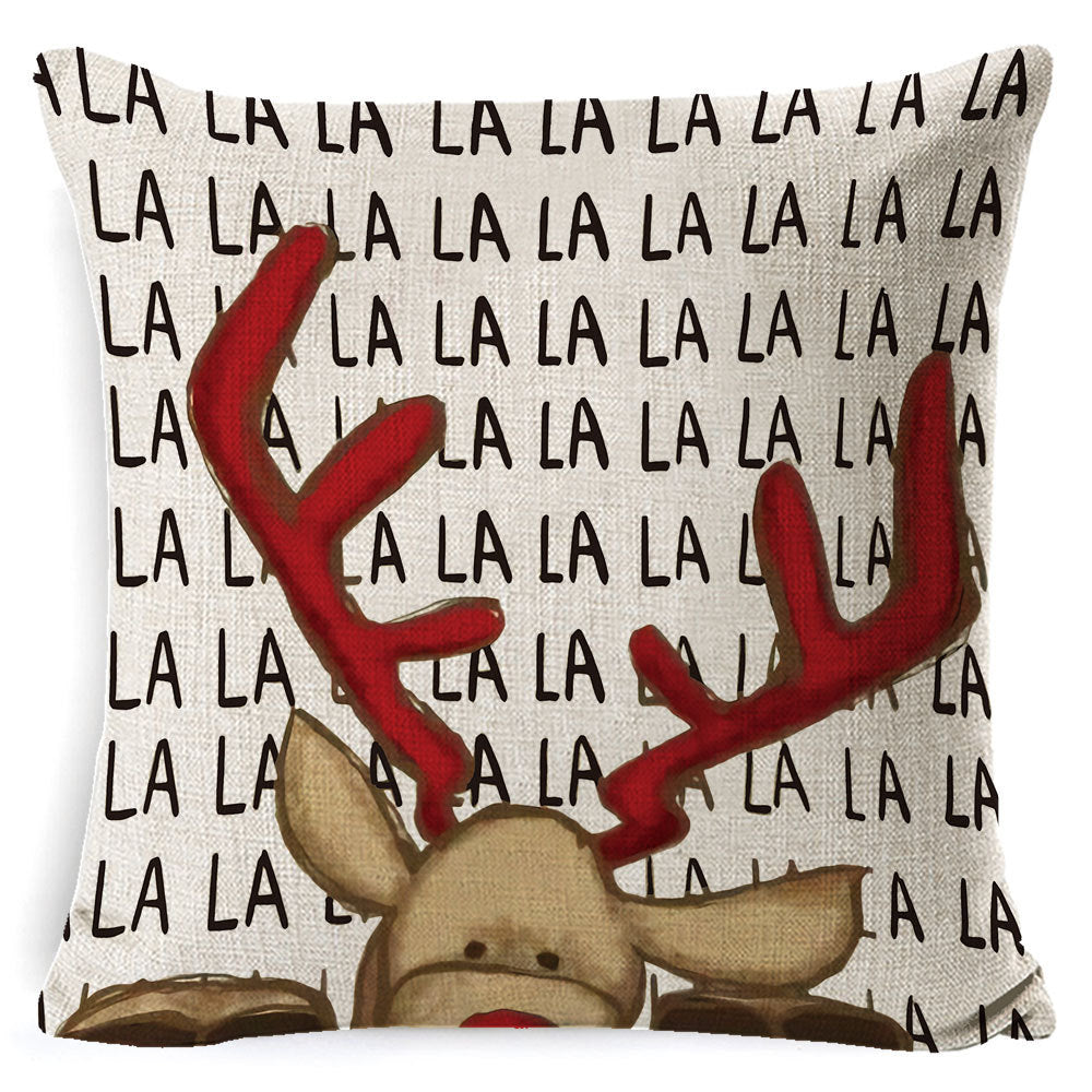 Anneliese – Kerst Kussenhoes van Linnen, Super Zacht en Korte Pluche