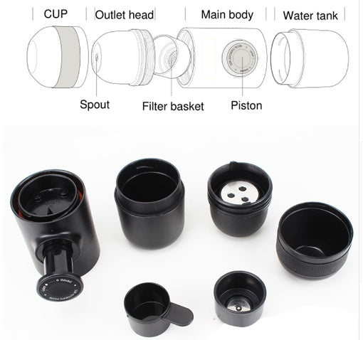 Orion – Draagbare Mini Koffiemachine