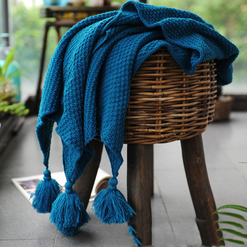 Verve – Gebreide Dekbed Nordic Wolken Plaid