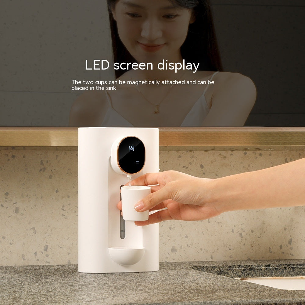 Ember – Automatische Mondspoeling Dispenser zonder Boren, Makkelijk te Vullen, Verstelbare Wandmontage