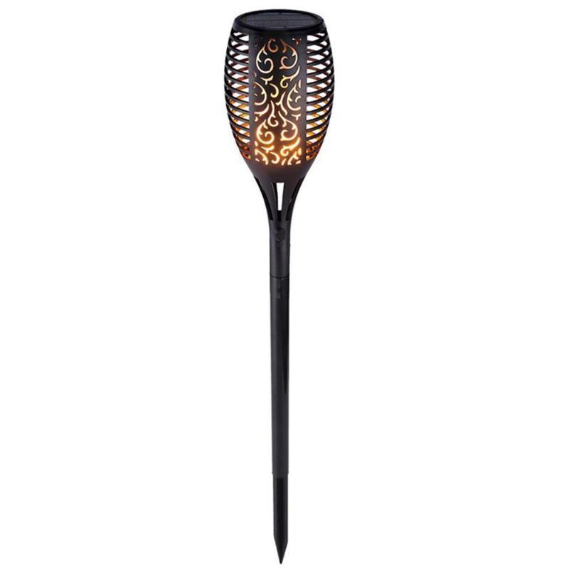 Zonne-oplaadbare Vlammende Tuinfakkels – LED Tiki Lampen, IP65 Waterdicht, Metaal (1/4/8 Stuks)