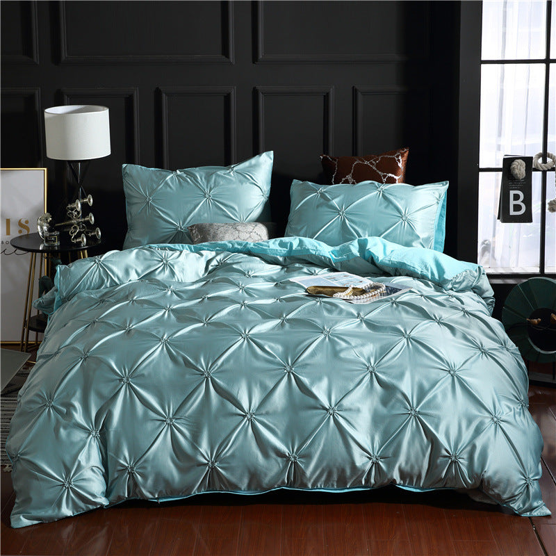 Magdalene – Drie-delige Effen Kleur Beddegoed Duvet Cover
