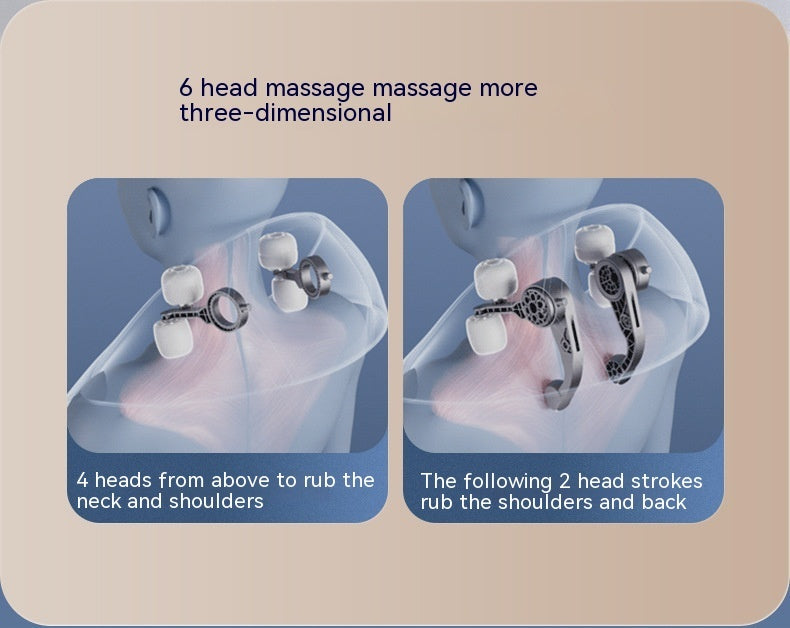 Odette – Nekmassage-instrument met Warmtecompressie en Draadloze Bediening