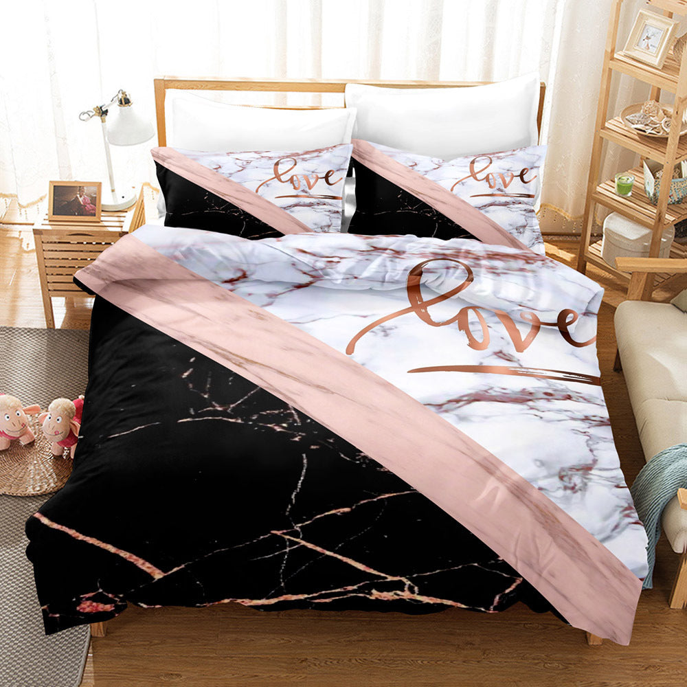 Odette – Luxe Marmeren Linnen Beddegoed