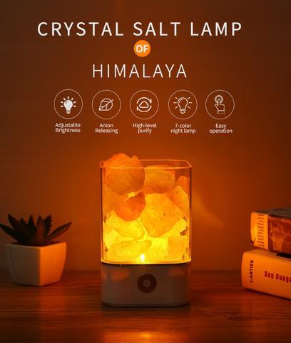 Leontine – USB Kristallicht Himalaya Zout LED Lamp