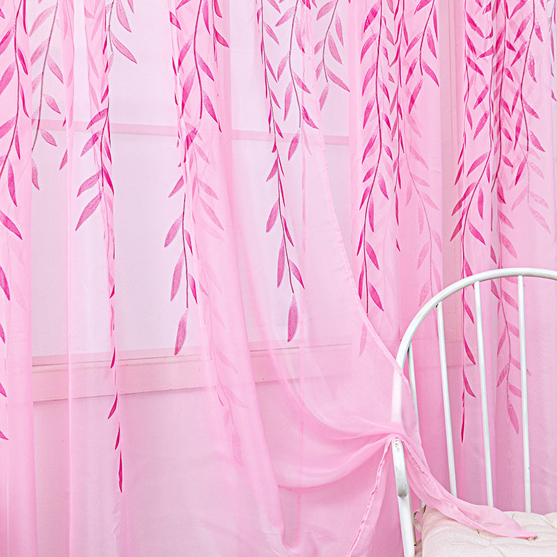 Iris – Inverted Willow Wicker Offset Printing Gordijnen voor de Woonkamer