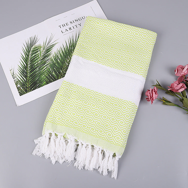 Aurelius – Handgemaakt Tassel Dekentje Turks Strandlaken