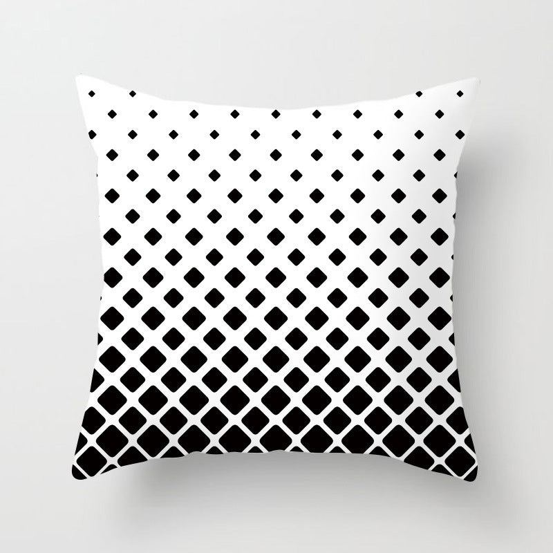 Haven – Geometrisch Abstract Geel Zwart Kussenhoes voor Sofa