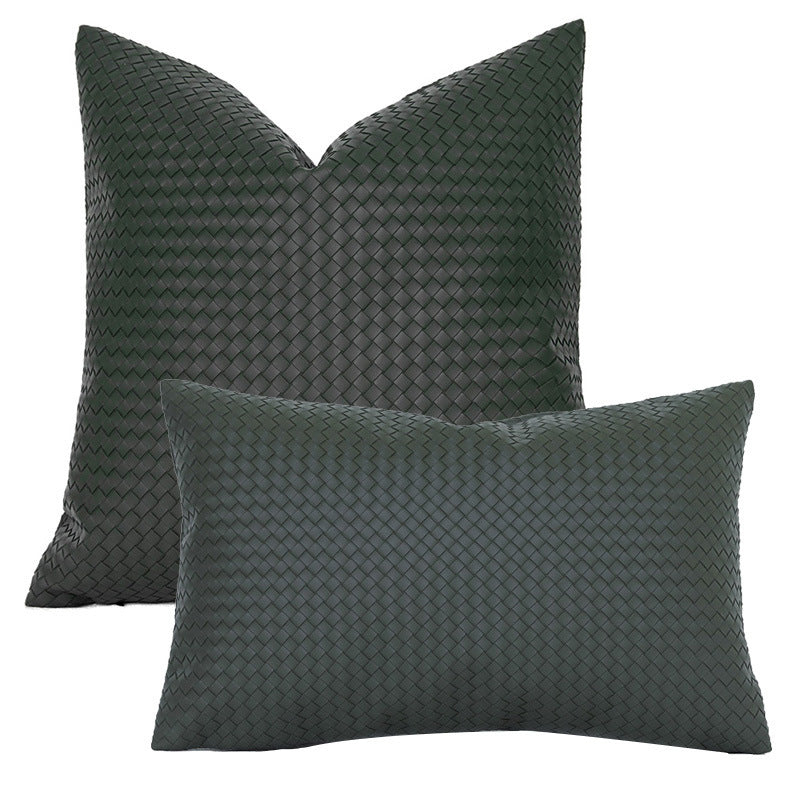Eleonora – Geweven Textuur PU Leren Kussenhoes