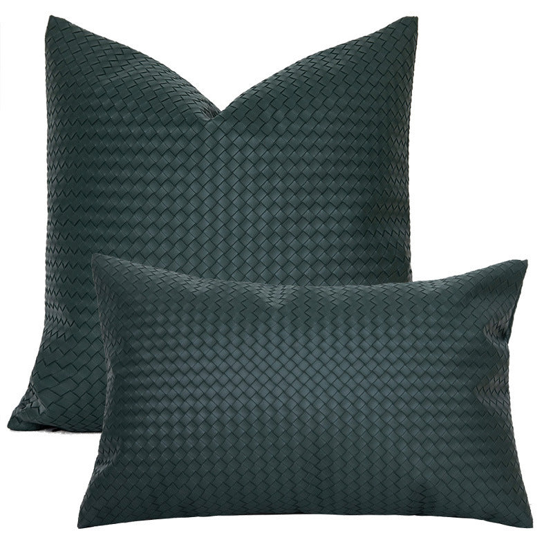 Eleonora – Geweven Textuur PU Leren Kussenhoes