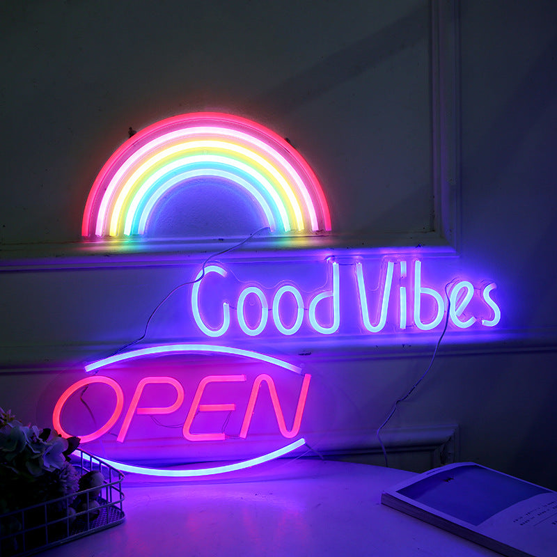 Aurelia – LED Neonlicht met Acryl Achterpaneel voor Kamerversiering