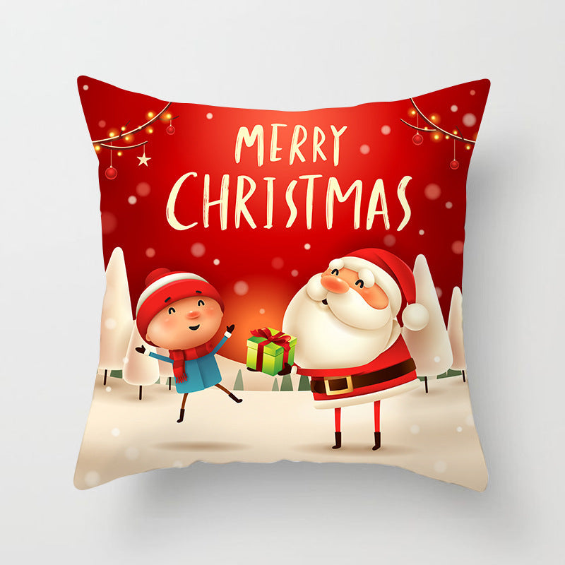 Sable – Kussenhoes met Kerstman en Sneeuwman