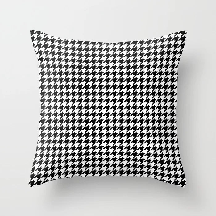 Haven – Geometrisch Abstract Geel Zwart Kussenhoes voor Sofa