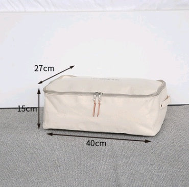 Alaric – Dikke Canvas Opbergdoos voor Kleding met Rits en Deksel