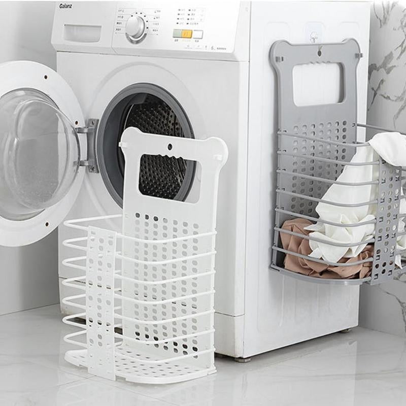 Coralie – Vouwbare Wasmand met Handvat voor Vuile Kleding en Speelgoed