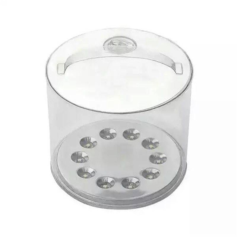 Zonne-energie Opblaasbare LED Campinglamp – 10 LEDs, Waterdicht, Opvouwbaar