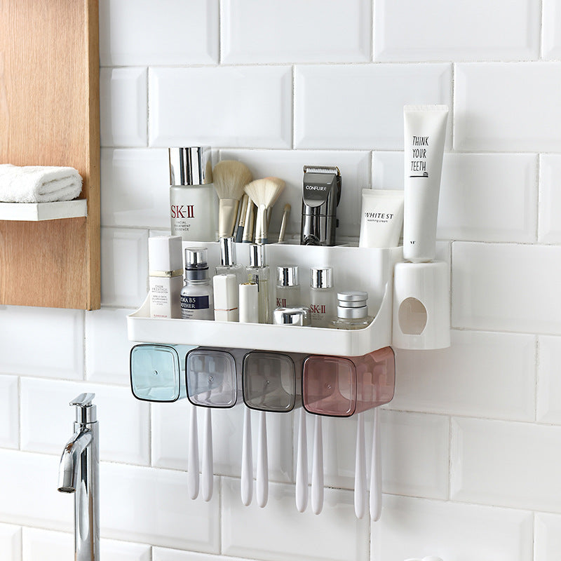 Octavian – Automatische Tandpasta Dispenser met Tandenborstelhouder en Bekers