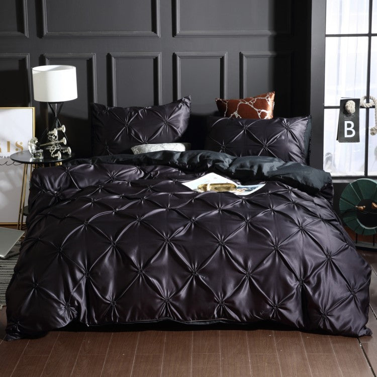 Magdalene – Drie-delige Effen Kleur Beddegoed Duvet Cover