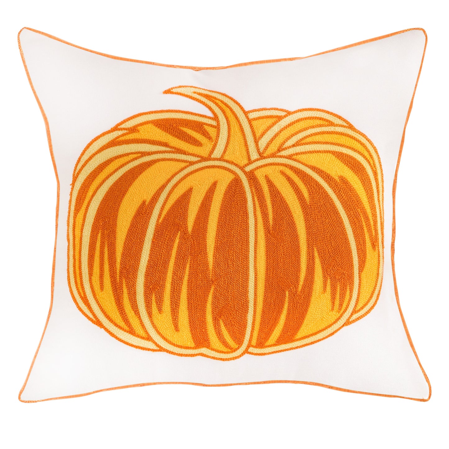 Aurelia – Geëmbroideerde Pompoen Halloween Kussenhoes