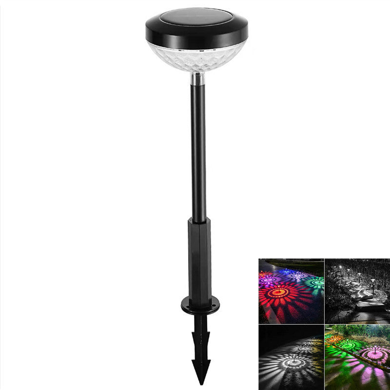Zonne-tuinlamp met Bloemenprojectie – RGB Licht, IP44, 1200mAh, Decoratief voor Pad en Gazon