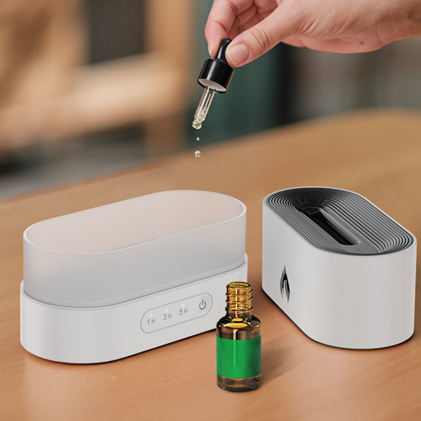 Alaric – Stille Aromatherapie Machine voor Thuis met Sfeerverlichting en Vernevelaar