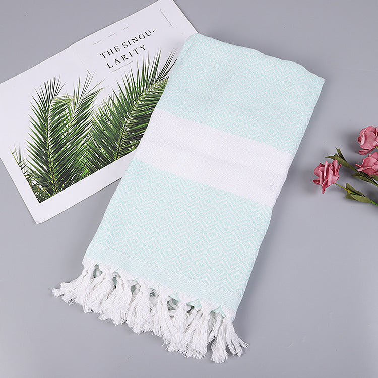 Aurelius – Handgemaakt Tassel Dekentje Turks Strandlaken