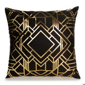 Indigo – Elegante Witte en Gouden Decoratieve Kussenhoezen