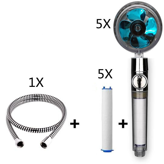 Maximilian – Turbocharged Handdouchekop met Stopknop en Katoenen Filter