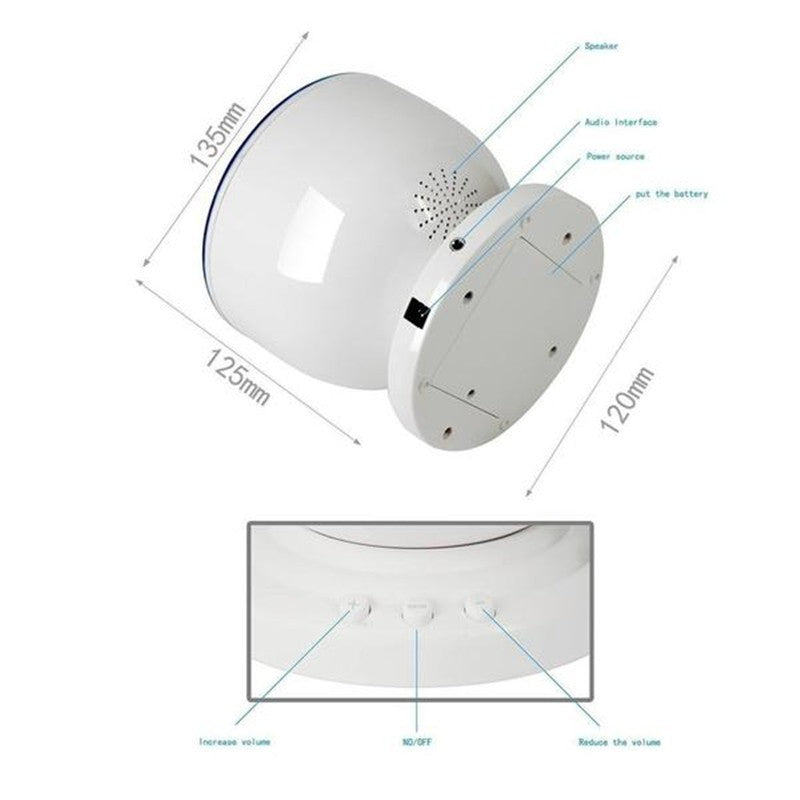 Dahlia – Ocean Wave Projector LED Nachtlicht met Afstandsbediening en Muziekspeler