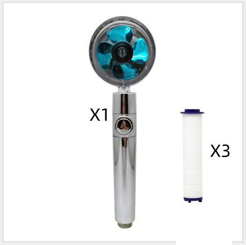 Maximilian – Turbocharged Handdouchekop met Stopknop en Katoenen Filter