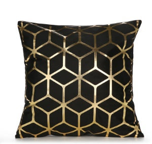 Indigo – Elegante Witte en Gouden Decoratieve Kussenhoezen