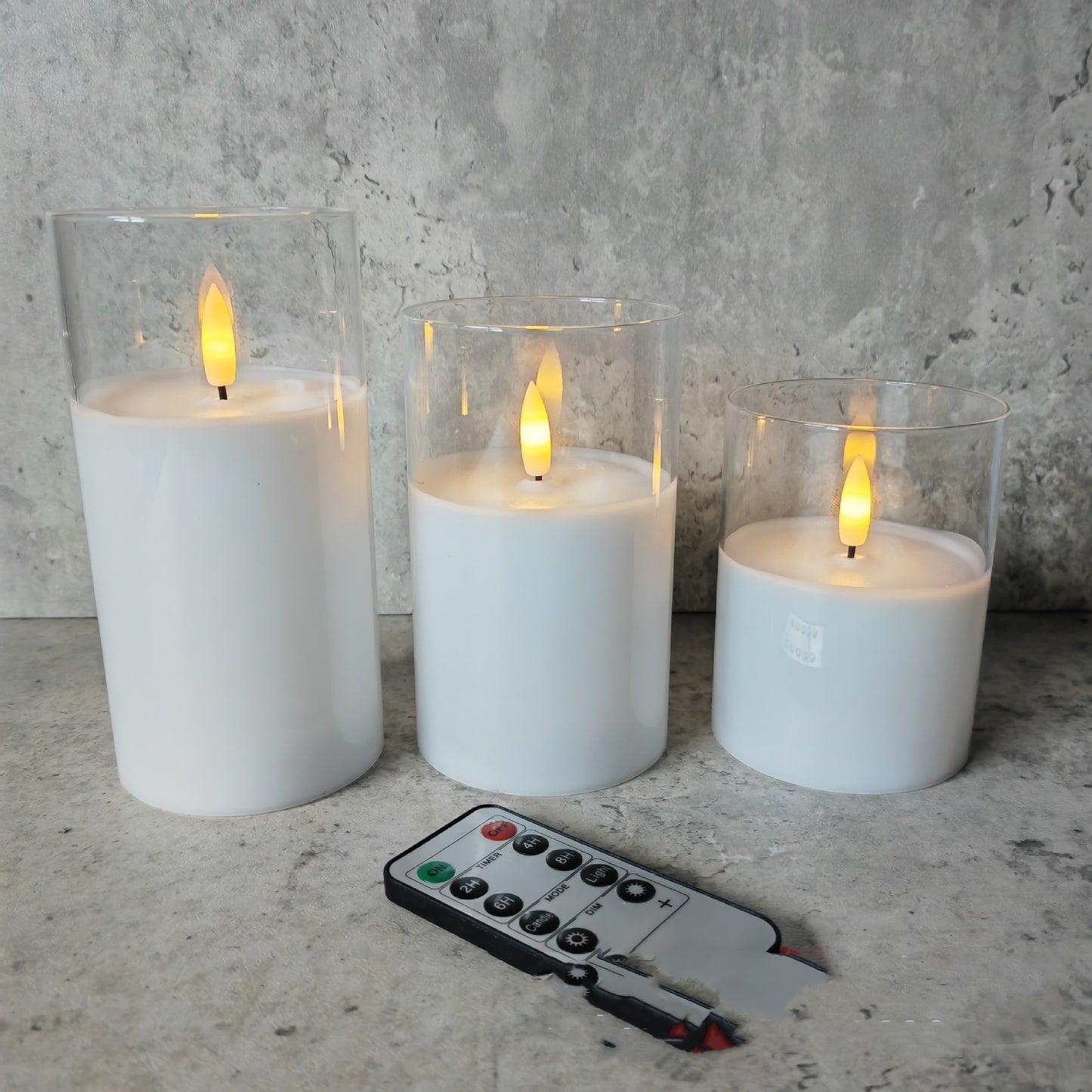 Isolde – Electroplated Glazen LED Elektronische Kaarsenlicht