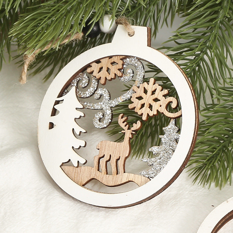 Aurelius – Creatieve Kerstdecoratieve Houten Hangdecoratie