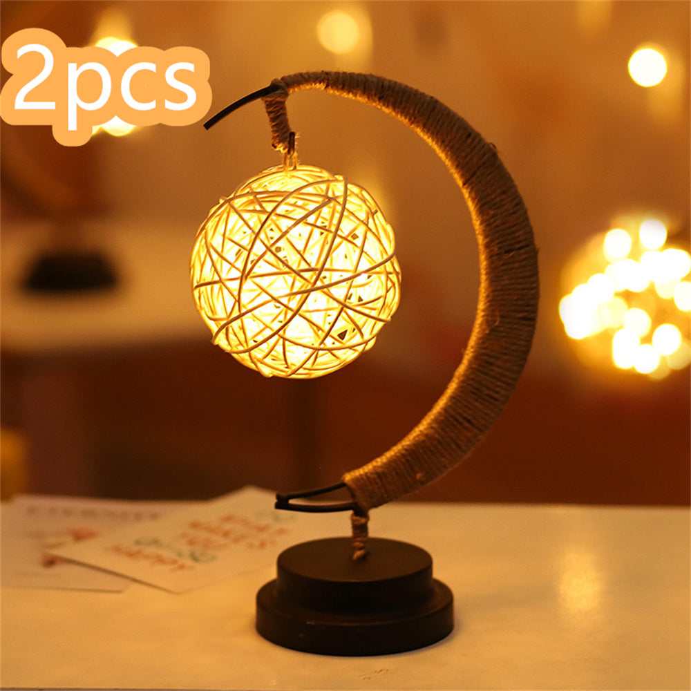 Aurelius – Decoratieve LED Maansculptuur van Koperdraad