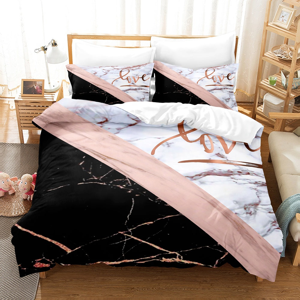 Odette – Luxe Marmeren Linnen Beddegoed