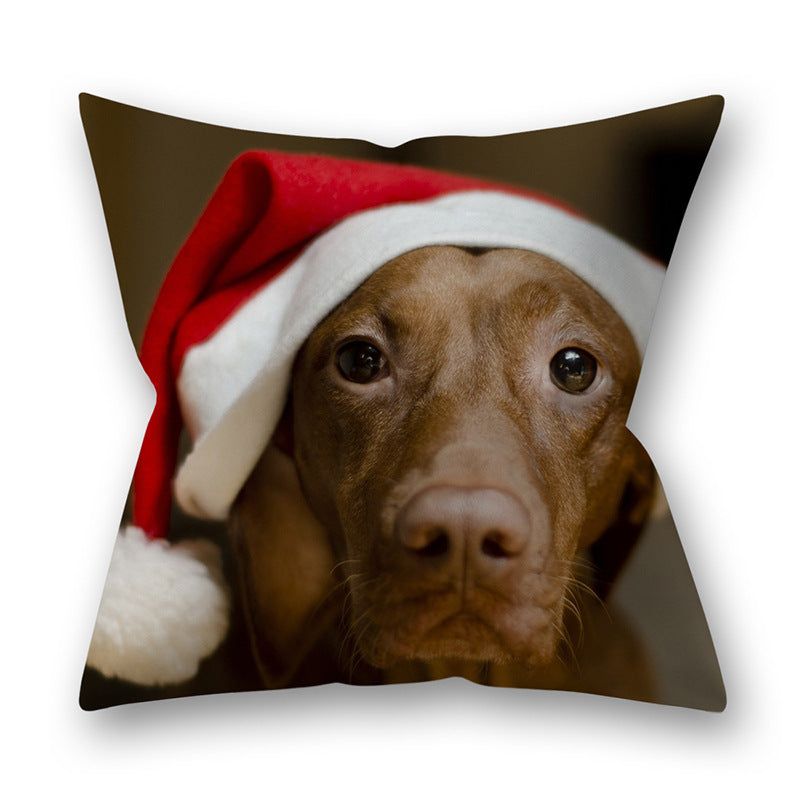 Raphael – Kerst Kussenhoes met Dierenontwerp van Katten en Honden