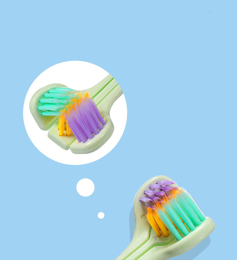 Sybille – Driezijdige Macaron Zachte Borstel Tandenborstel voor Diepe Reiniging