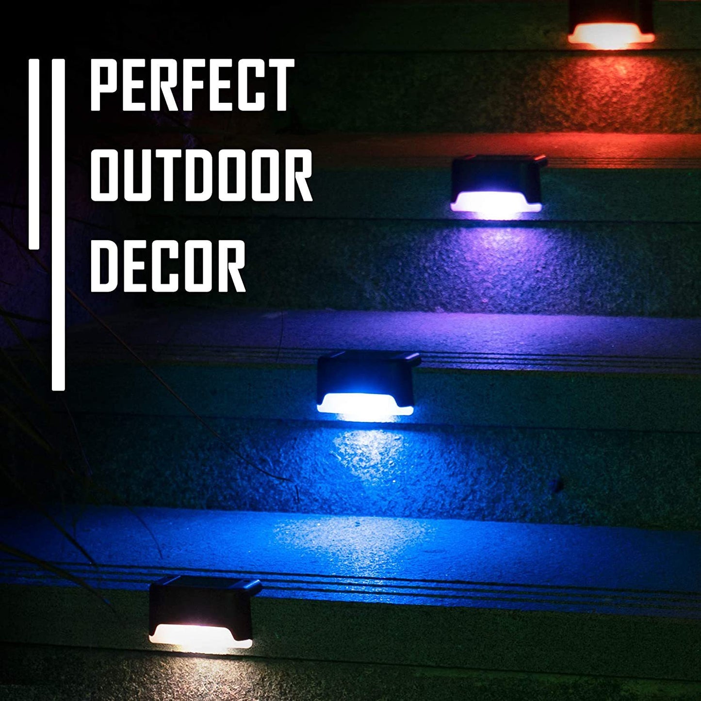 Orion – Solar Tuinlamp Buiten Licht LED Gidslamp Trapverlichting Balkon Decoratie Waterdicht