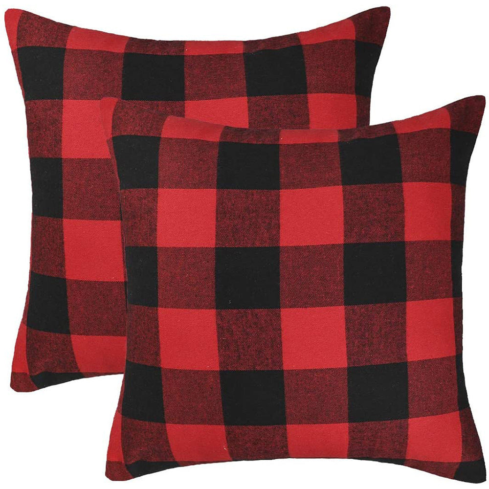 Maximilian – Geweven Polyester Katoenen Plaid Kussenhoes met Kussenkern