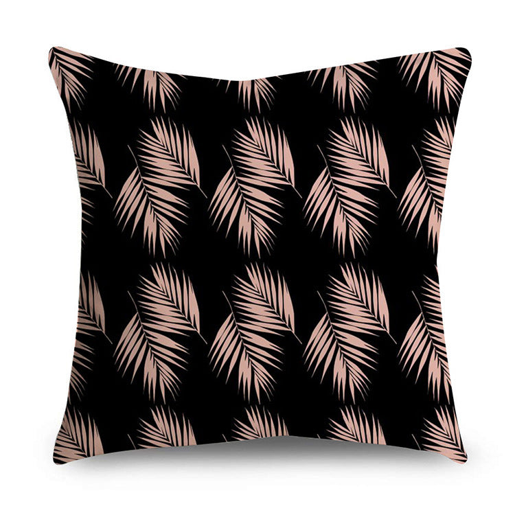 Aurelius – Zwarte Gouden Polyester Kussenhoes