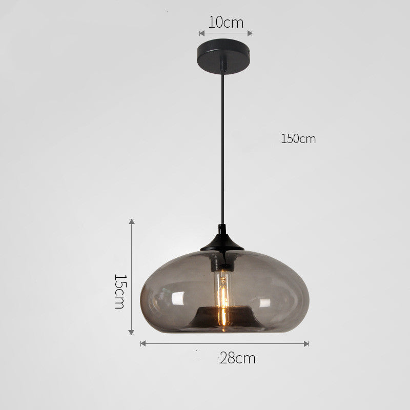 Lucian – Industriële Hanglamp van Glas voor Moderne Interieurs