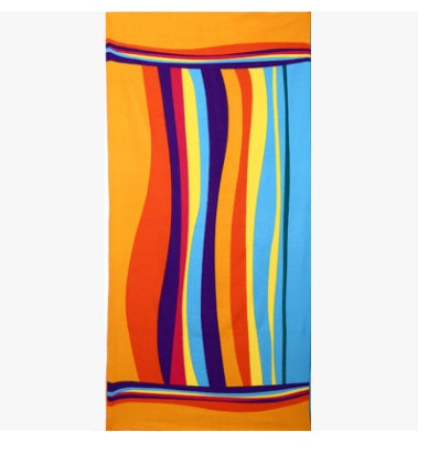 Aurelia – Grote Microvezel Strandhanddoek met Flamingo- en IJscreampatroon