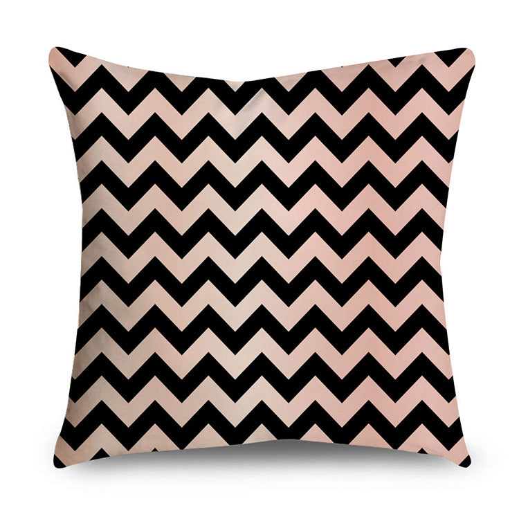 Aurelius – Zwarte Gouden Polyester Kussenhoes