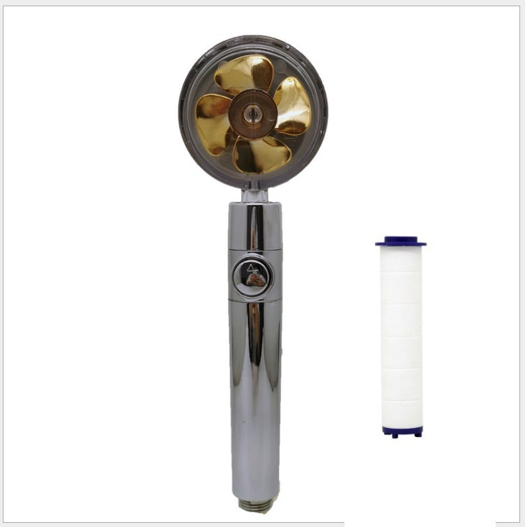 Maximilian – Turbocharged Handdouchekop met Stopknop en Katoenen Filter