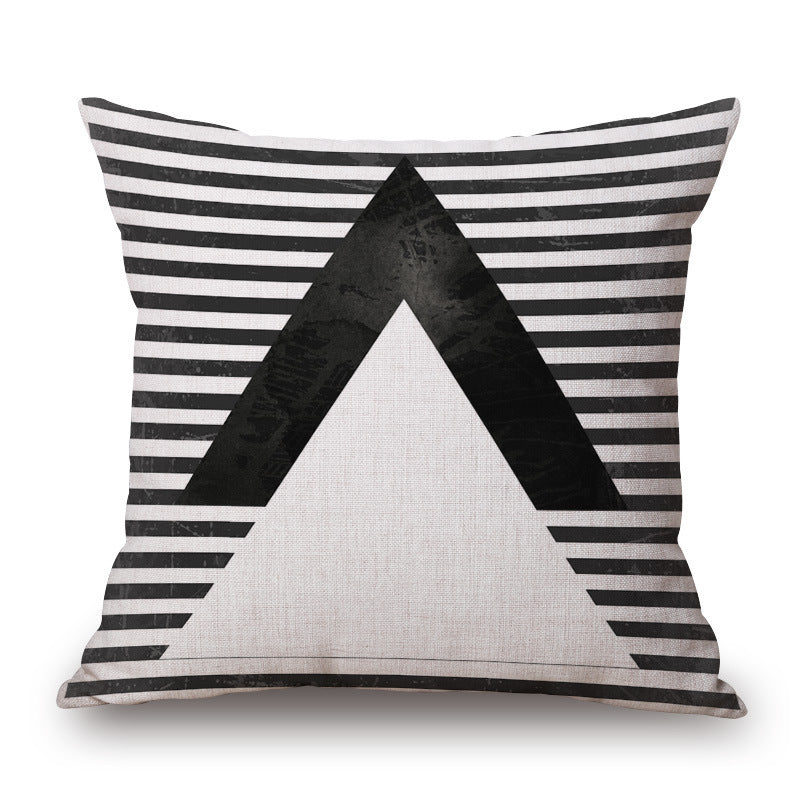 Constantine – Kussenhoes in zwart-wit impressionistische stijl